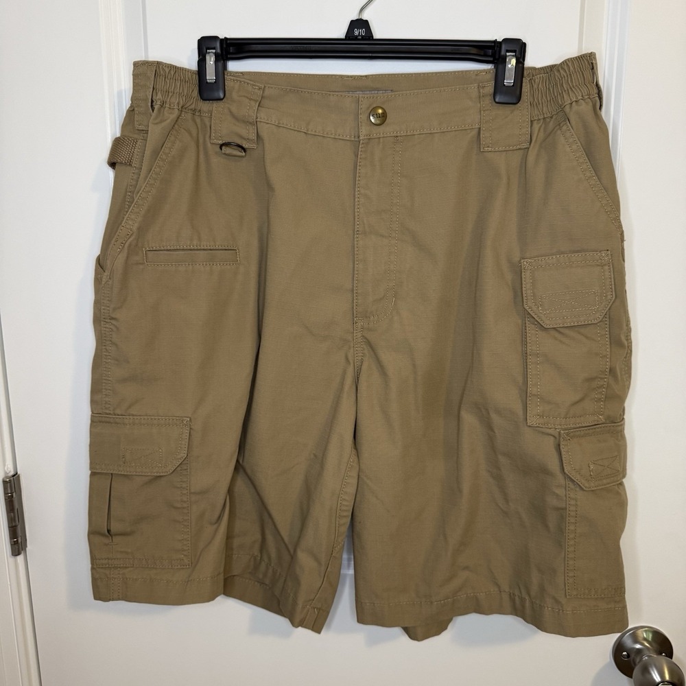 5.11 Tactical Taclite Pro Ripstop Shorts Men 38 Brown Cargo Utility Work Outdoor
